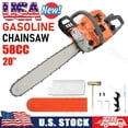 thumbnail image 1 of Floseru 58CC Gas Powered Chainsaw, 20 Inch 2-Cycle Petrol Handheld Cordless Chain Saw, Gas Chainsaws for Tree Wood Cutting, 1 of 8