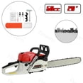 thumbnail image 1 of Floseru 58CC Gas Powered Chainsaw 20 Inch, Lightweight Top Handle Handheld Chainsaw with Quenched Chain, Auto Lubrication, Safety Lock & Quick Stop for Tree Wood Cutting, 1 of 10