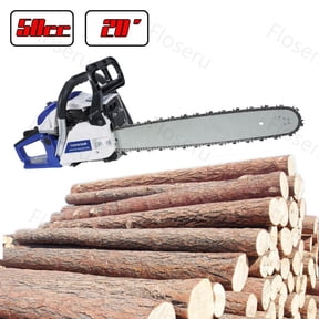 Floseru Gas Chainsaw 20 Inch 58cc Chain Saw Gas Powered 2-Cycle Handed Petrol Gasoline for Cutting Wood Outdoor Garden Farm Use