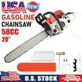 thumbnail image 1 of Floseru 58cc Gas Chainsaw 2-Cycle Engine Gas Powered Chainsaws 20 Inch Petrol Handheld Cordless Gasoline Chain Saw for Cutting Wood Tree Trimming Farm Garden, 1 of 6