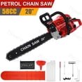 thumbnail image 1 of Floseru 58cc Gas Chainsaw 20 Inch 2-Cycle Petrol Chainsaw Handheld Cordless Chain saw for Wood Cutting Forest Farm Garden Use, 1 of 10