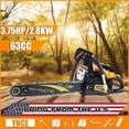 thumbnail image 1 of Floseru 63CC Gas Powered Chainsaw 20 Inch, 2-Cycle Engine with Chain & Bar, Heavy Duty Gas Chain Saw for Tree Felling, Logging, and Firewood Cutting, 1 of 10