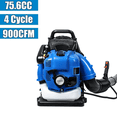 thumbnail image 1 of Floseru 75.6CC 900CFM Leaf Blower - 4-Cycle Backpack Gas Powered Leaf Blower, Grass Lawn Blower Air Cooling Gasoline Backpack Grass Blower, Backpack Snow Blower for Garden, 1 of 10