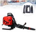 thumbnail image 1 of Floseru 75.6CC Gas Leaf Blower Backpack 900CFM 2 Cycle Ergonomic Harness System 210MPH Low Vibration and Cruise Control Powerful Gas Blowers for Lawn Yard Care Gifts for Dad, 1 of 8