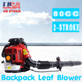 thumbnail image 1 of Floseru 900 CFM Leaf Blower, Gas Blower, Gas Leaf Blower for Lawn Care, Backpack Blower, 1 Set Leaf Blower 2 Cycle Engine Multi-Purpose 80CC High Strength Snow Blower for Outdoor, 1 of 8