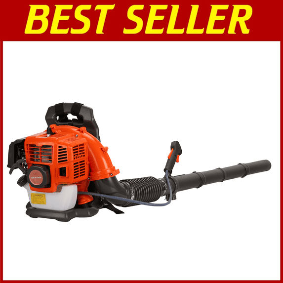 Floseru Backpack Leaf Blower, 52CC 1.7 HP 2-Cycle Gas Leaf Blower, 550 CFM , 200 MPH , Powerful Clearing Performance and Ergonomic Design