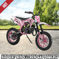 thumbnail image 1 of Floseru Dirt Bike for Kids 49cc 2-Stroke Kids Dirt Bike Mini Bike Gas Power Off Road Trail Bike with Front Rear Disc Brakes, Racing Max Speed 40KM/H from USA Fast Arrival, 1 of 8