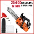 thumbnail image 1 of Floseru Gas Chainsaw,25.4-cc, 2-Cycle Engine, 12 Inch Chainsaw with Automatic Oiler, For Wood Cutting and Tree Pruning, 1 of 10