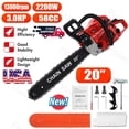 thumbnail image 1 of Floseru Gas Chainsaw 58 3 HP 2 Cycle Engine 20 Inch Chainsaw with Smart Start For Wood Cutting and Tree Trimming, 1 of 7