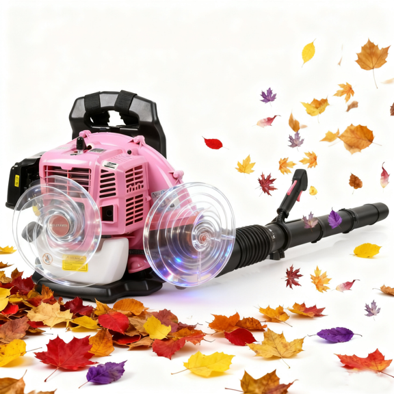 Floseru Gas Powered Backpack Leaf Blower  52CC 2-Cycle Engine, 550 CFM & 200 MPH for Heavy Duty Commercial Lawn Care, Wet Leaf & Debris Removal