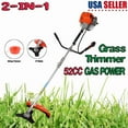 thumbnail image 1 of Floseru Gas String Trimmer,2 in 1 Cordless String Trimmer, 52Cc Weed Wacker Gas Powered,2-Stroke Brush Cutter, Handheld Weed Eater Grass Trimmer, Plastic Handle & Shoulder Strap Included, 1 of 10