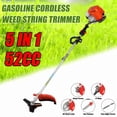 thumbnail image 1 of Floseru Gas Weed Wacker, 52CC 2-Stroke Weed Eater Gas Powered, 5 in 1 Multi-Functional Gas Hedge Trimmer Chainsaw String Trimmer for Gardening, 1 of 11
