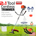 thumbnail image 1 of Floseru Gas Weed Wacker Cordless, 2 in 1 String Trimmer, 52cc 2 Cycle Weed Eater with Anti-Slip Handle Brush Cutter Garden Tools Edger Lawn Tool, 1 of 11