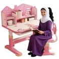 thumbnail image 1 of Floseru Height Adjustable Children's Desk and Chair Set with Storage Drawers for Children's Home and Bedroom Furniture, Divided, School Study Room, Good for Homework, Study, Gift for Boys and Girls, 1 of 10