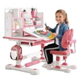 thumbnail image 1 of Floseru Kid's Study Desk and Chair Set, Ergonomic Kids Study Desk & Chair Set - Adjustable Tilt Desktop, Height Adjustable, Spacious Writing Area with Storage for Homework & Creative Play, 1 of 10