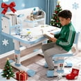 thumbnail image 1 of Floseru Kids Adjustable Height Desk and Chair Set with Drawer and Storage, Kids Table and Chairs School Study Desk for Kids, 1 of 10