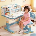 thumbnail image 1 of Floseru Kids Multifunctional Desk Chair Set,Widened Desktop Multi Cartoon Pattern Kids Desk Set,Kids Adjustable Height Study Table with Drawer Set for Boys Girls,Fast Delivery from USA, 1 of 8