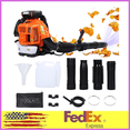 thumbnail image 1 of Floseru Leaf Blower Backpack, 80CC 2 Cycle 900CFM 4.8HP Gas Powered Strong Air Flow , Ideal for Leaf, Sand, Gravel, Snow, Yard and Driveway, 1 of 8