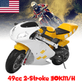 thumbnail image 1 of Floseru Pocket Rocket Bike 2-Stroke Mini Pocket Bike Gas Power Motocross Ride On Pocket Rocket Motorcycle with Dual Headlights, Racing Max Speed 20MPH 1.25L Gas Tank, 1 of 8