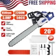 thumbnail image 1 of Floseru Professional 58cc Gas Powered Chainsaw with Quick-Switch 20 Inch Bar System – Chain Saw with Easy-Start for Tree Cutting, Limbing & Farm Use, 1 of 10