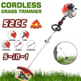 thumbnail image 1 of Floseru Weed Eater Gas Powe 52cc - 2 Cycle, 5 in 1 Grass Trimmer, Gas Hedge Trimmer, String Trimmer, Brush Cutter, Pole Saw with Extension Pole, Multi Functionallandscaping Tools & Equipmen, 1 of 14