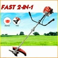 thumbnail image 1 of Floseru Weed Eater Gas Powe, 52cc 2-Stroke Gas Crank Weed Wacker Cordless, 2 in 1 Grass Trimmer, Multi-Functional Trimming Tool - String Trimmer, Brush Trimmer, 1 of 8