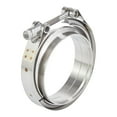 thumbnail image 1 of Floshine 304 Stainless Steel 4" V Band Clamp, 2 Male Female Flange Assembly，Suitable for connection of exhaust pipe, 1 of 6