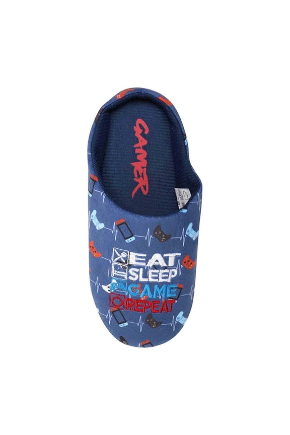 Mens Gamer Game Controller Mule Slippers