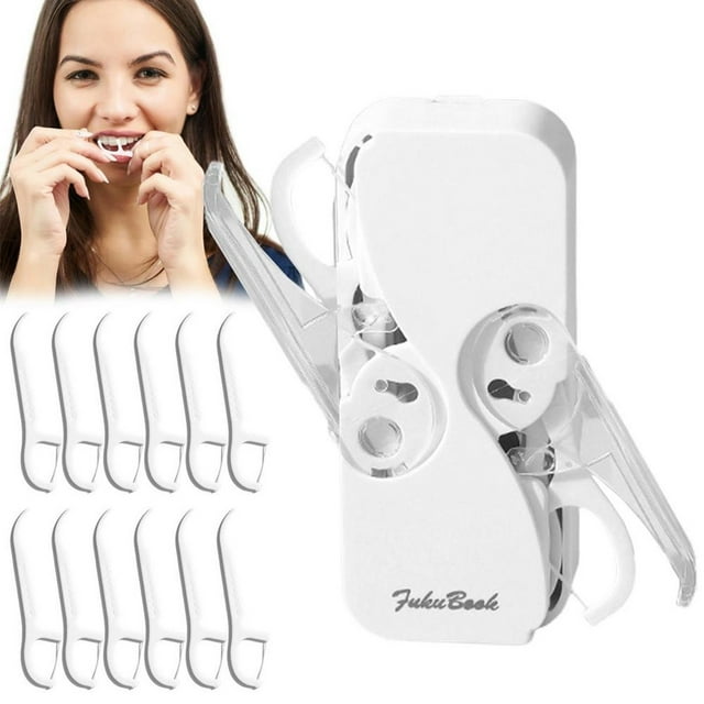 Floss Dispenser with 12 Flosses Popup Automatic Dental Floss Case