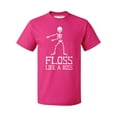 thumbnail image 1 of Floss Like A Boss Backpack Kid Dance Halloween Men's T-shirt, L, Cyber Pink, 1 of 2