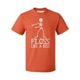 thumbnail image 1 of Floss Like A Boss Backpack Kid Dance Halloween Men's T-shirt, L, Orange, 1 of 2