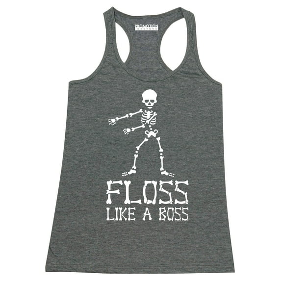 Floss Like A Boss Backpack Kid Dance Halloween Women's Tank Top, 2XL, H. Charcoal