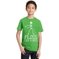 thumbnail image 1 of Floss Like A Boss Backpack Kid Dance Halloween Youth T-shirt, Youth XL, Green, 1 of 2