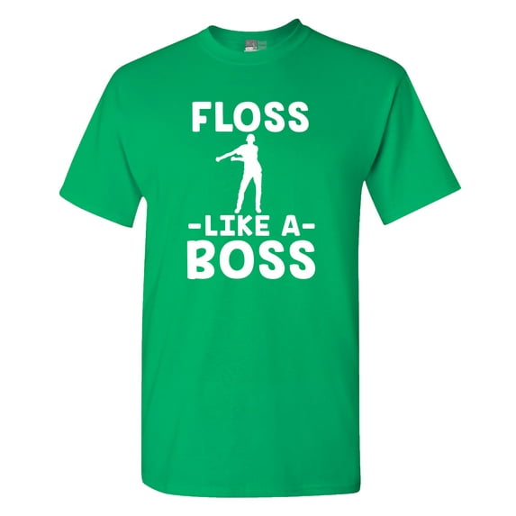 Floss Like A Boss Dance Floor Funny DT Adult T-Shirt Tee