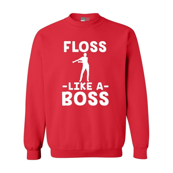 Floss Like A Boss Dance Floor Funny DT Crewneck Sweatshirt