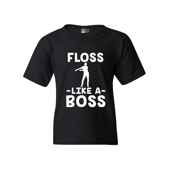 Floss Like A Boss Dance Floor Funny DT Youth Kids T-Shirt Tee