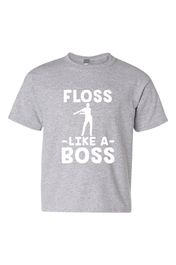 Floss Like A Boss Dance Floor Funny DT Youth Kids T-Shirt Tee