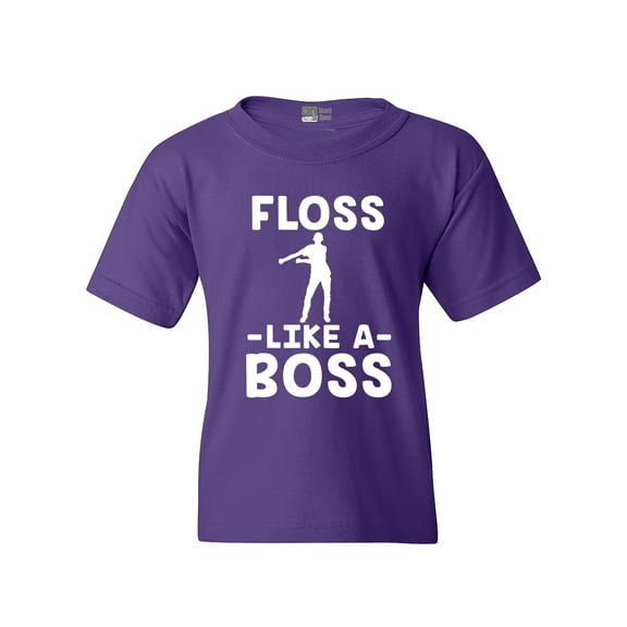 Floss Like A Boss Dance Floor Funny DT Youth Kids T-Shirt Tee