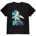 thumbnail image 1 of Floss Like A Boss Flossing Unicorn Dance Youth T Shirt Black YLG, 1 of 1