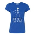 thumbnail image 1 of Floss Like A Boss Funny Dance Halloween Women's T-shirt, 3XL, Royal, 1 of 2
