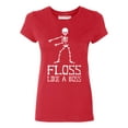 thumbnail image 1 of Floss Like A Boss Funny Dance Halloween Women's T-shirt, M, Red, 1 of 2