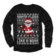 thumbnail image 1 of Tstars Floss Like a Boss Kids Funny Humor Holiday Shirts Christmas Gifts for Boy Youth Long Sleeve T-Shirt, 1 of 6