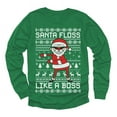thumbnail image 1 of Tstars Floss Like a Boss Kids Funny Humor Holiday Shirts Christmas Gifts for Boy Youth Long Sleeve T-Shirt, 1 of 6