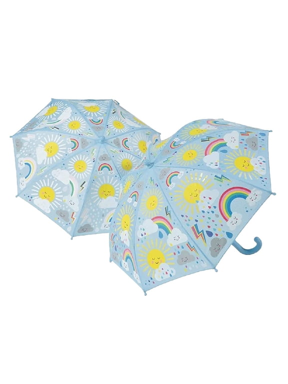 43P6403 Sun and Clouds Color Changing Kids Umbrella, 25.98-inch Diameter