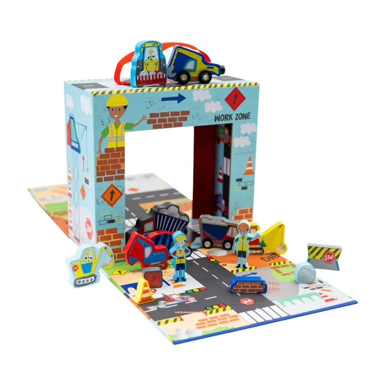 PLAYBOX WITH WOODEN PIECES - CONSTRUCTION PLAYBOX WITH WOODEN PIECES - CONSTRUCTION