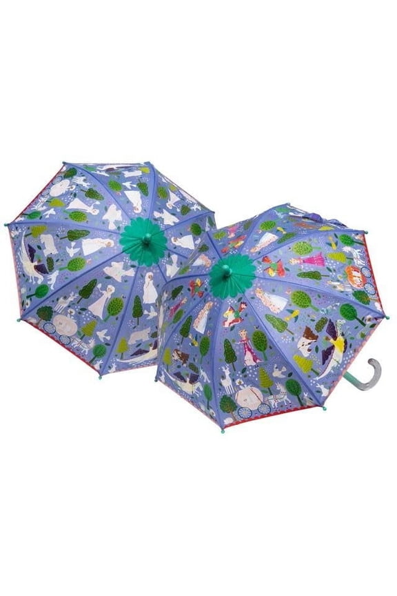 Fairy Tale Colour Changing Kids Umbrella, 23.6 Inch, Multicolor