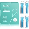 thumbnail image 1 of Floss Threaders, 400 Count Threaders for flossing, Dental Floss Threader for Braces, Bridges, Implants, Permanent Retainer (Pack of 4), 1 of 8