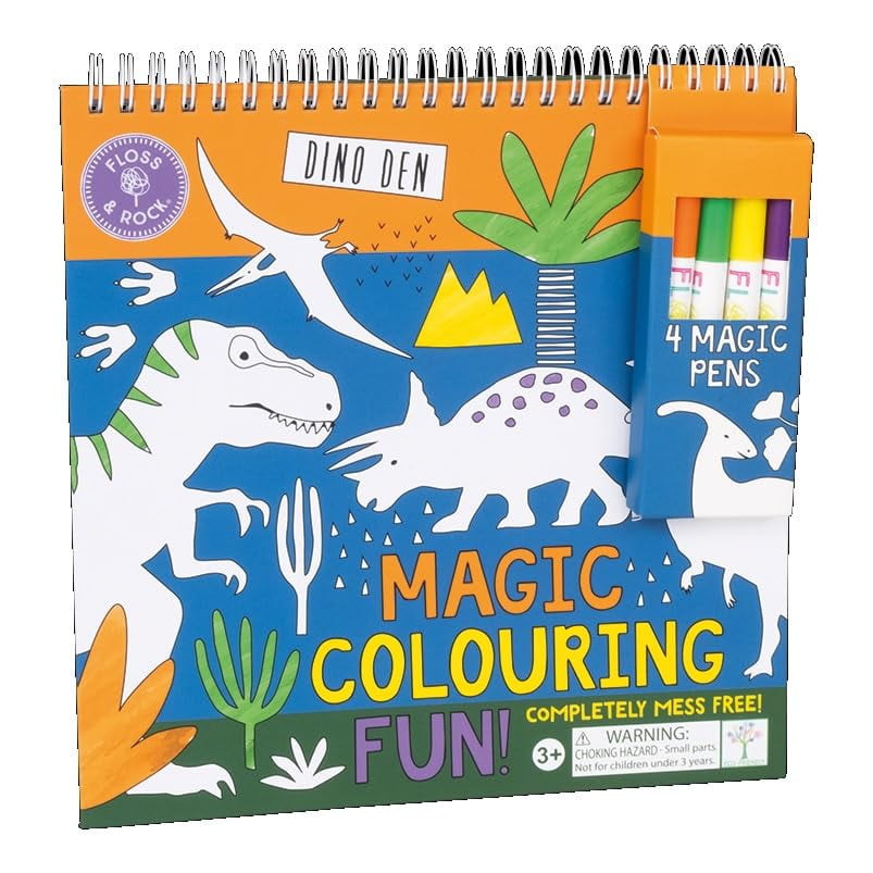Floss and Rock Dino Magic Colouring Fun, 8.2-inches Length, Arts and Crafts