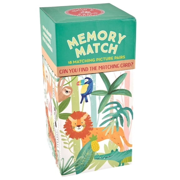 Floss & Rock Jungle Memory Match Game  Educational Matching Card Game for Kids