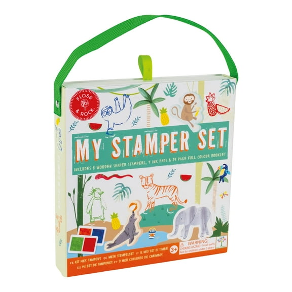 Floss and Rock My Stamper Set, Jungle, 7.79-inches Length, Educational Activities for Kids